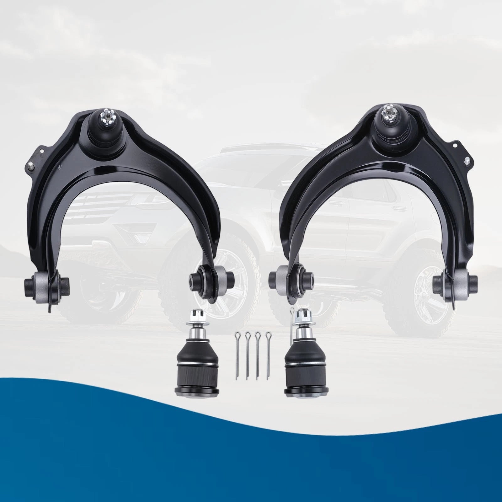 4X Front Upper Control Arms w/ Ball Joints for Acura TSX (2004–2008) K620616
