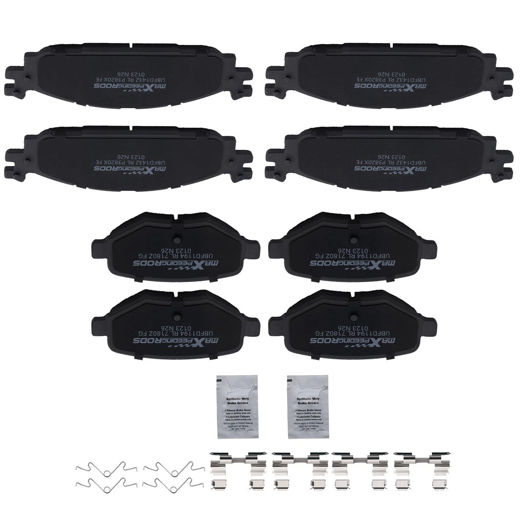 8pcs Brake Pads Kit for Ford Taurus (2010–2019) Lincoln MKS (2009–2012)