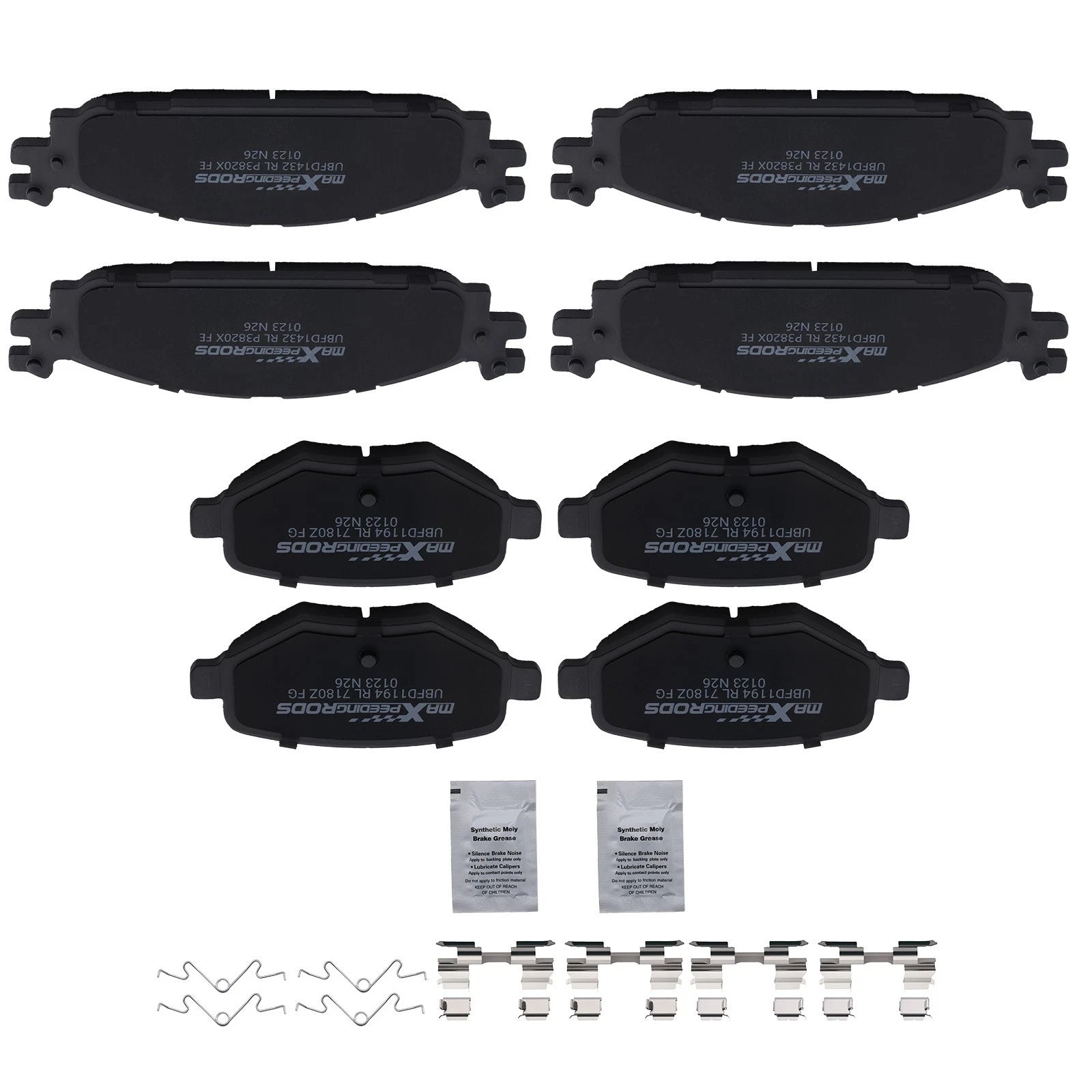 8pcs Brake Pads Kit for Ford Taurus (2010–2019) Lincoln MKS (2009–2012)