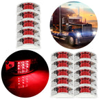 15X 5 Inch LED Red Side Marker Lights for Pickup Lorry Boat Van (Fits All)