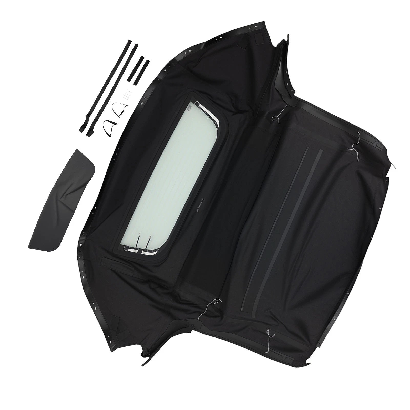 Black Glass Window Top for Honda S2000 (1999–2009) PVC Convertible Cover