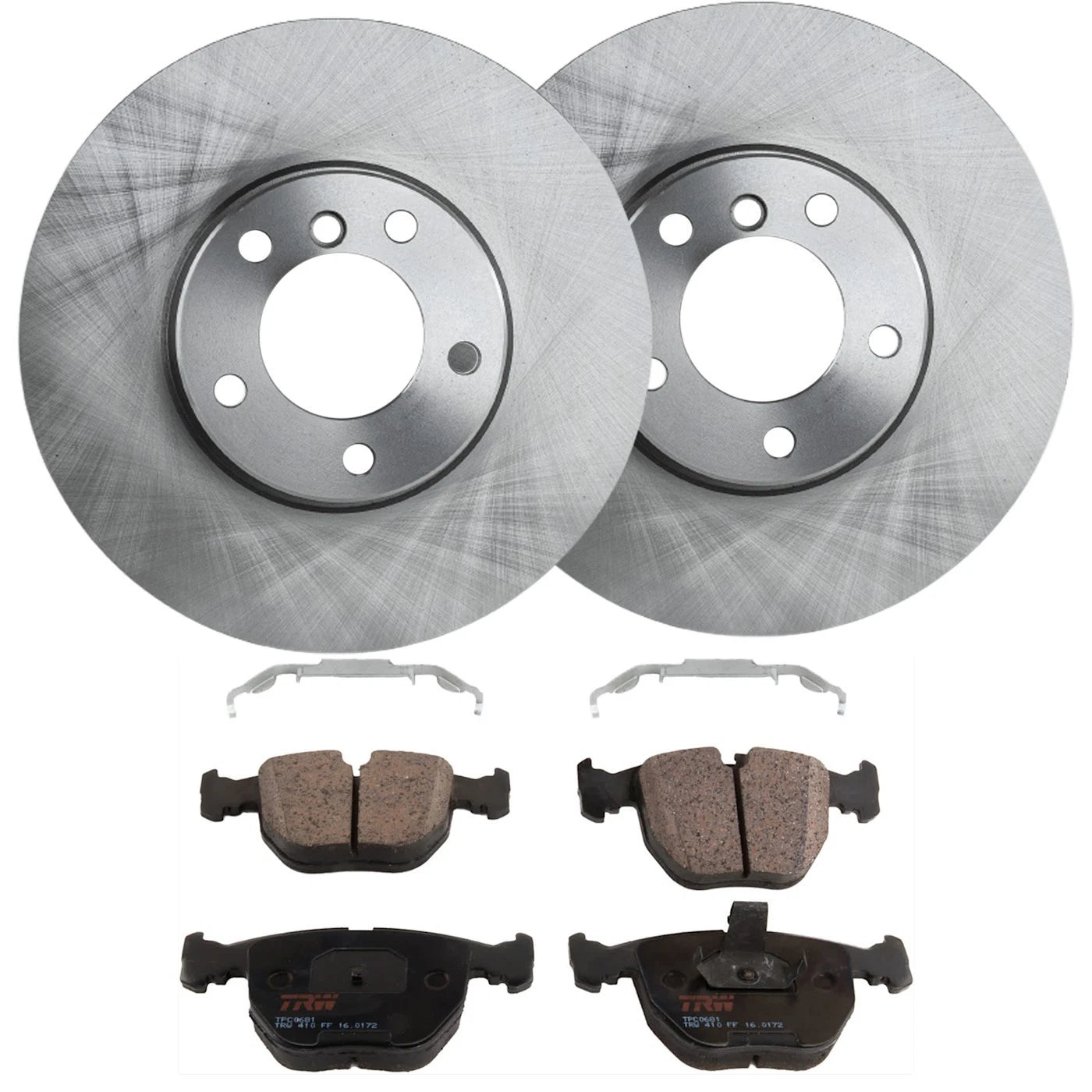 Set of 2 Brake Disc and Pad Kits for BMW 540i (1993–2003)