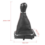 5 Speed Gear Shift Knob Gaiter Boot Cover Black for Volkswagen Jetta Golf (2005–2023)