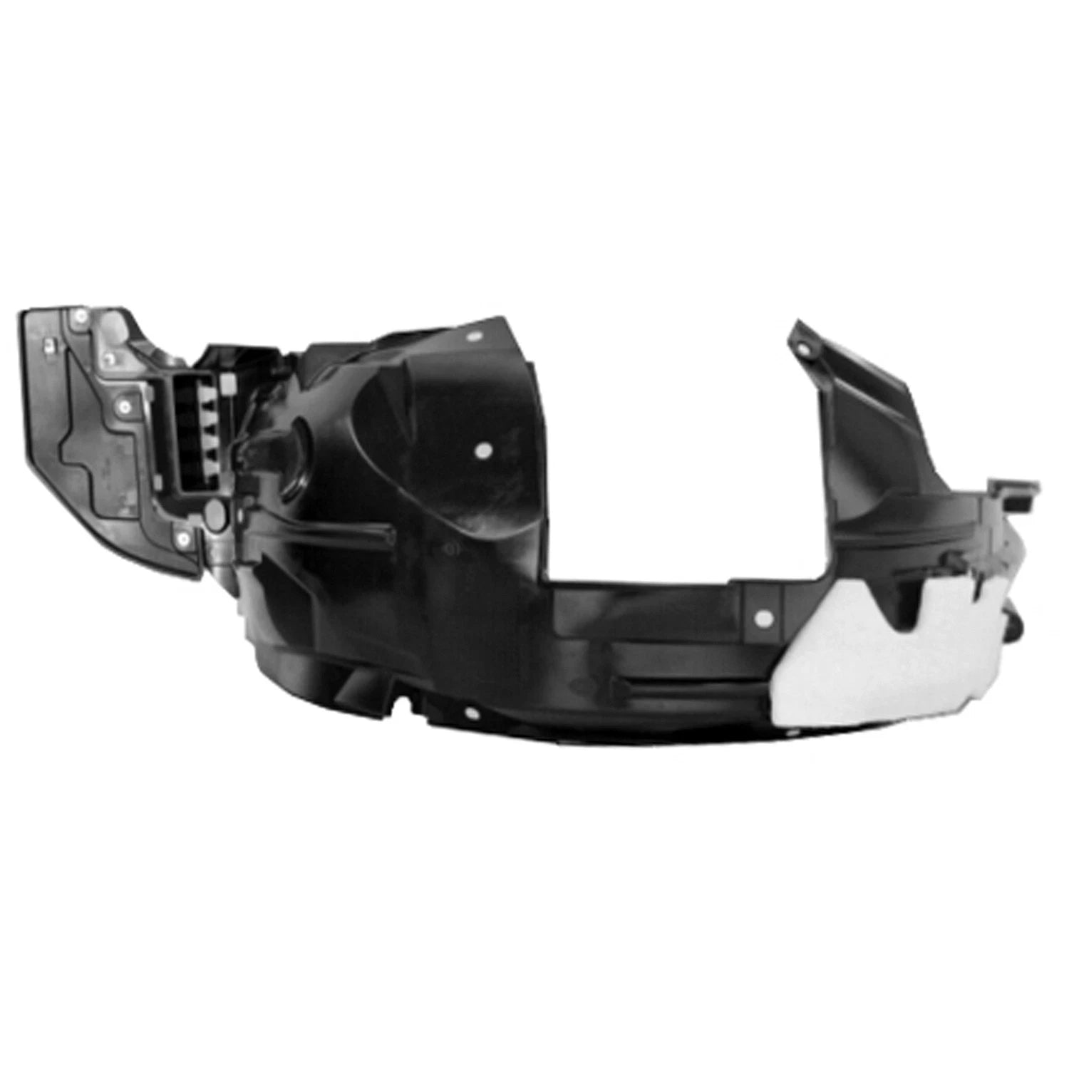 Replacement Polyethylene Driver Side Front Fender Liner with Insulation for Honda