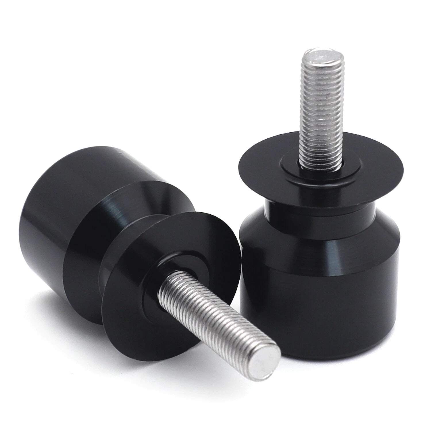 Black Swingarm Spool 10mm Thread for Kawasaki Ninja 250R (2008–2011) / 650R (2006–2011) / ZX-10R