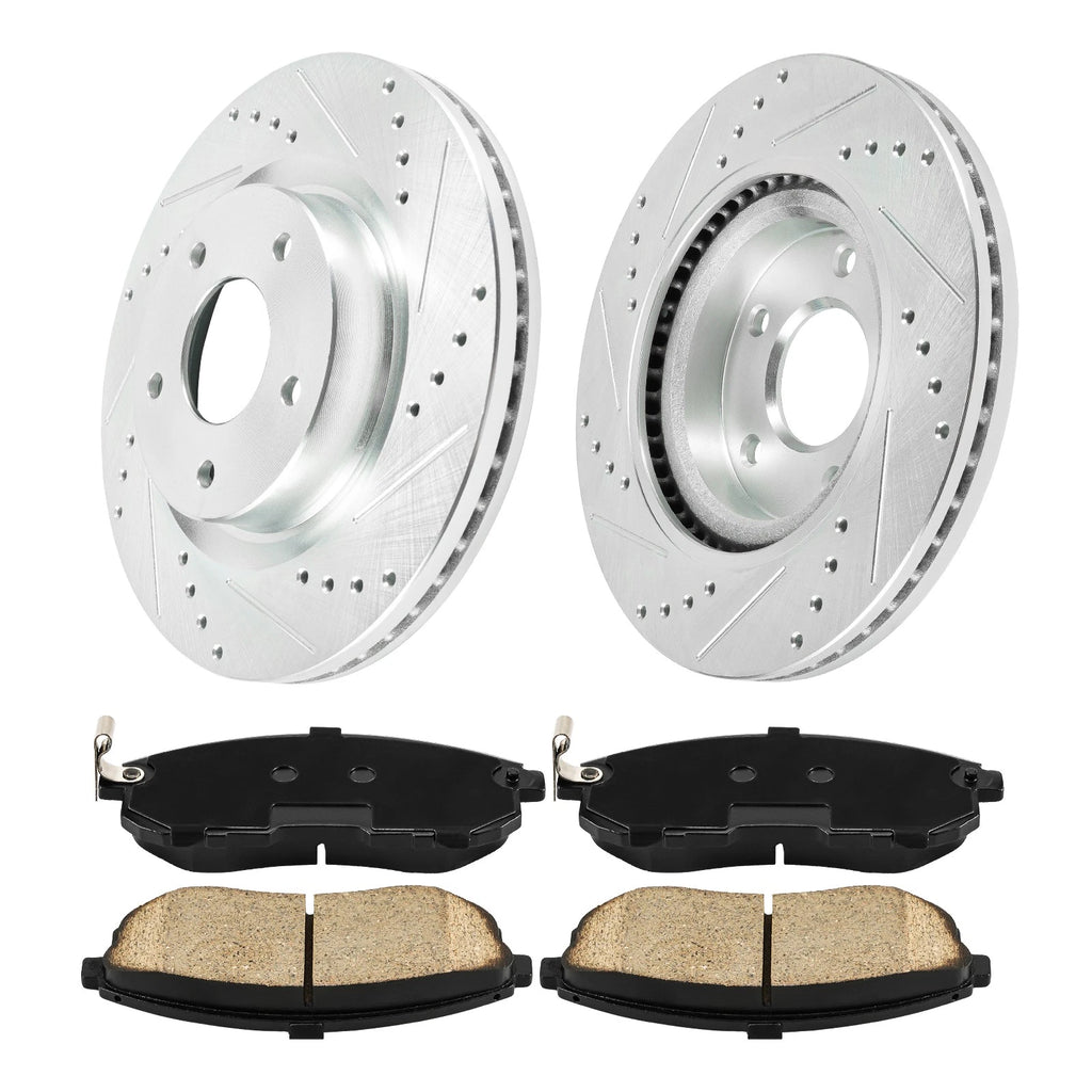Front Brake Rotors and Pads Kit for Nissan Altima (2007–2012) and 2013 2.5L 3.5L