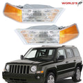 Parking Turn Signal Lights for Jeep Patriot (2007–2014) Yellow + White