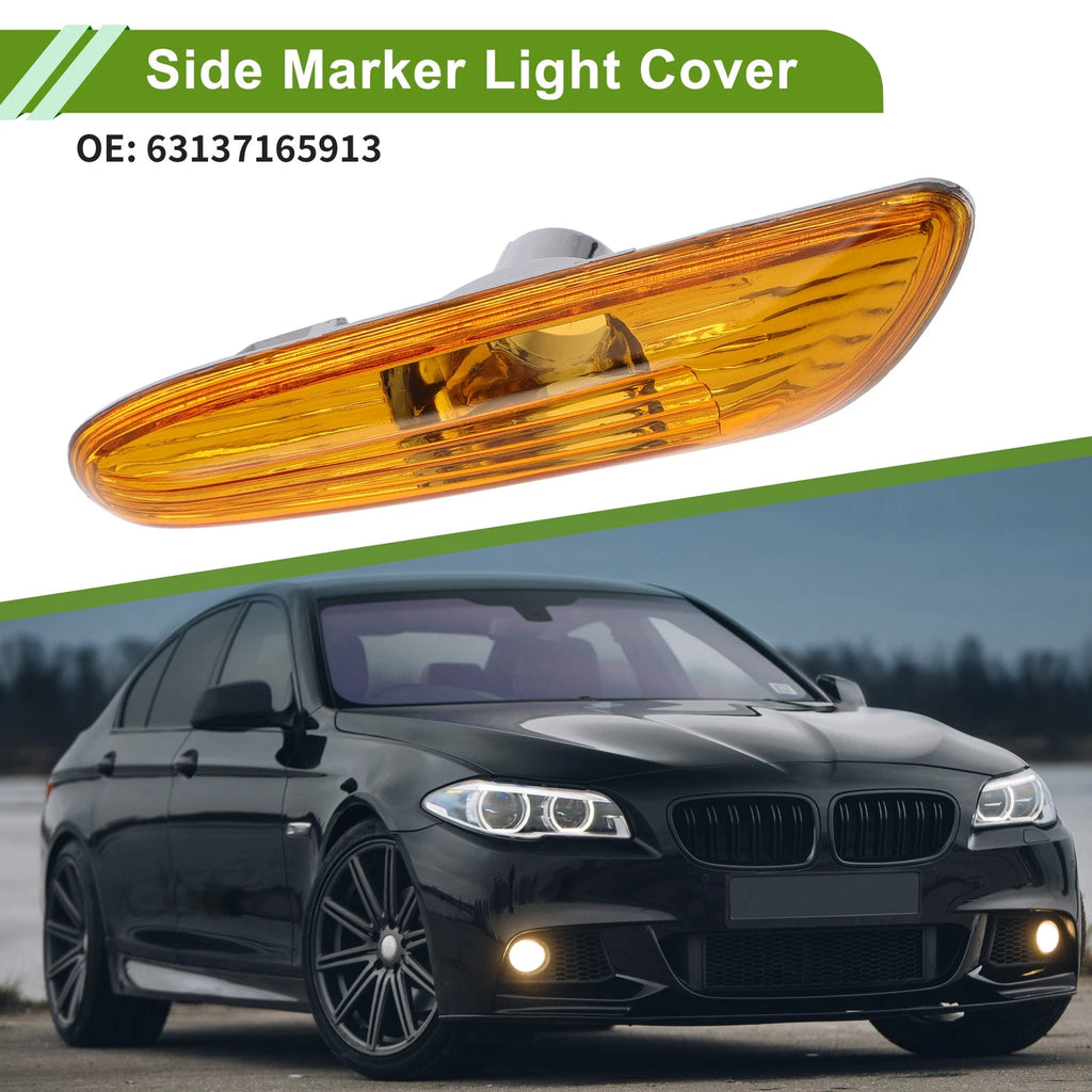 1 Pc Left Side Marker Light Cover for BMW 320i (2002–2005) 63137165913 Yellow