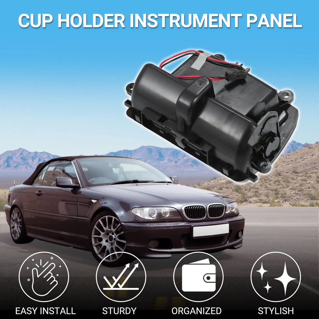 Cup Holder for BMW 523i (2009–2010) No. 51169206347, Black