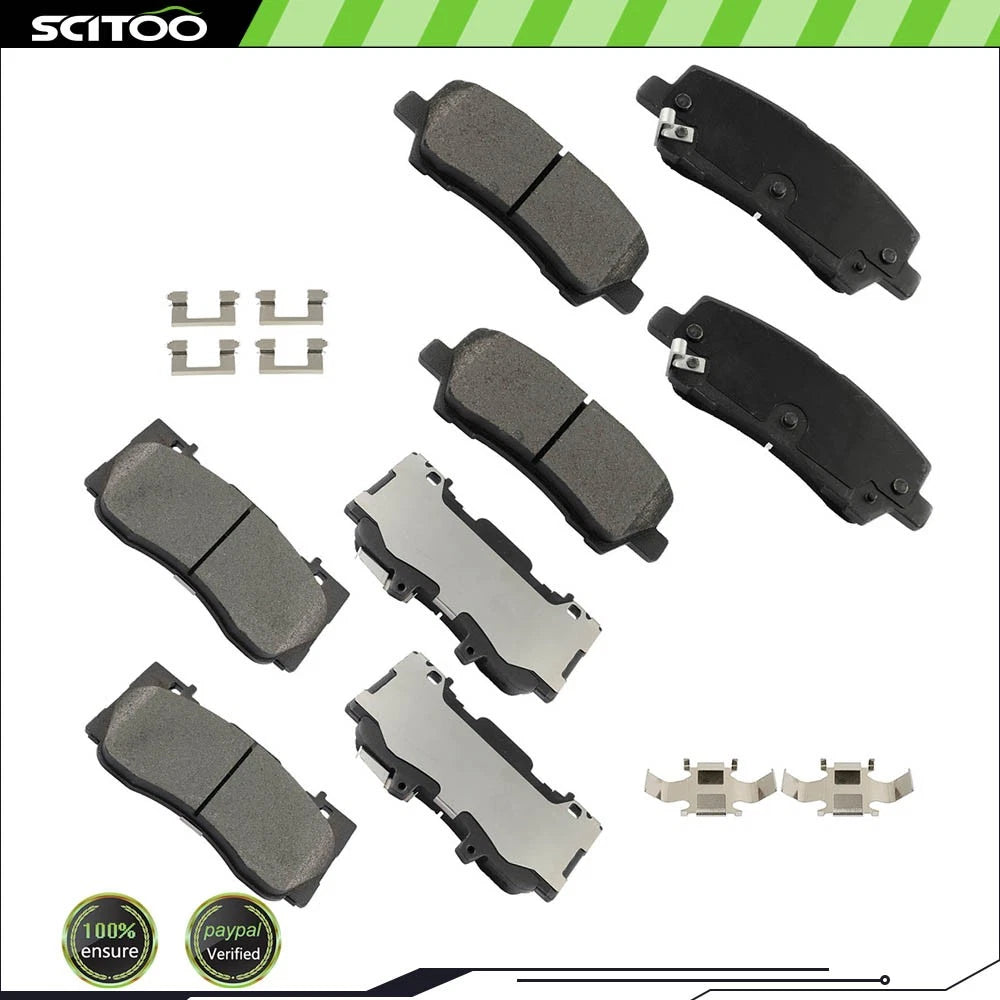 Front & Rear Semi-Metallic Brake Pads for Ford Mustang (2015–2021)