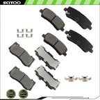 Front & Rear Semi-Metallic Brake Pads for Ford Mustang (2015–2021)