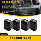 Set of 4 HVAC Control Knob Button Switches for Toyota RAV4 (1996–2000) Tacoma (1995–2001)