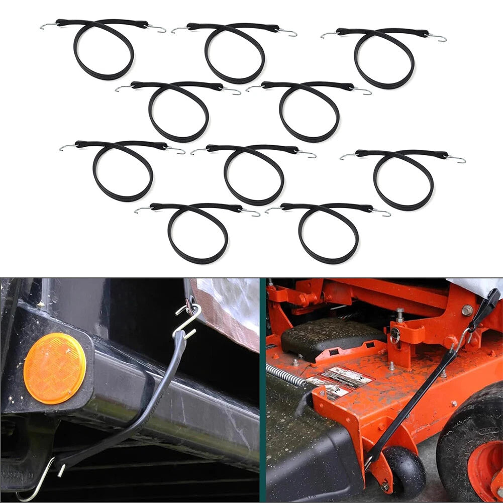 Set of 4 31" Heavy Duty Rubber Tarp Straps Tie Down Bungee Cords