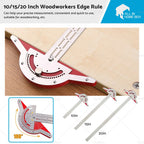 Angle Finder Protractor for Woodworkers Edge 15in Stainless Steel