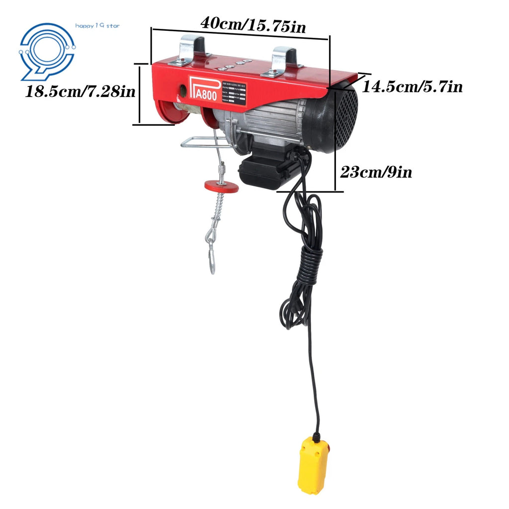 Electric Winch for Factories with 14ft Wired Remote Control