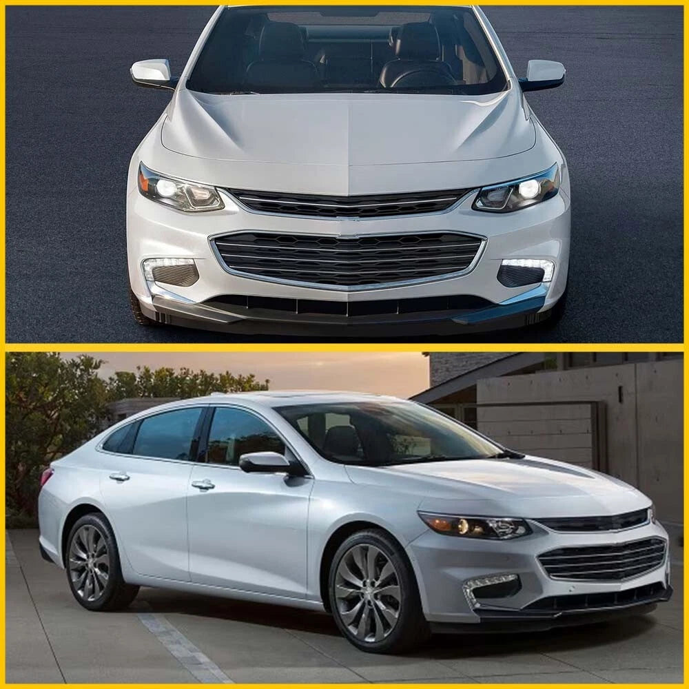 Chrome Front Bumper Fog Light Molding Cover for Chevy Malibu (2016–2018)