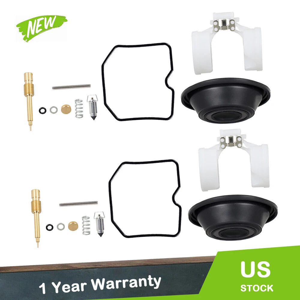 2X Carburetor Repair Kit for Kawasaki EX250 Ninja 250R (2001–2012)