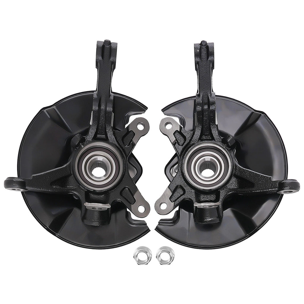 Pair Front Steering Knuckle & Wheel Hub Bearing for Honda Civic DX (1996–2000)