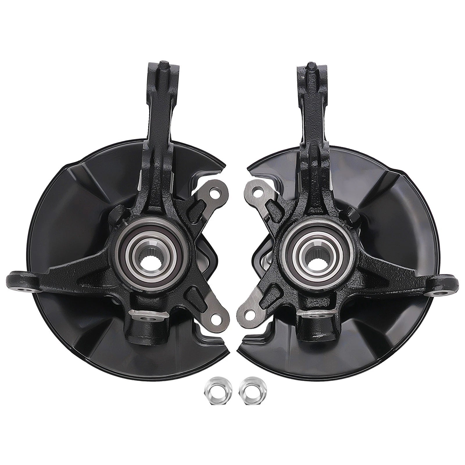 Pair Front Steering Knuckle & Wheel Hub Bearing for Honda Civic DX (1996–2000)