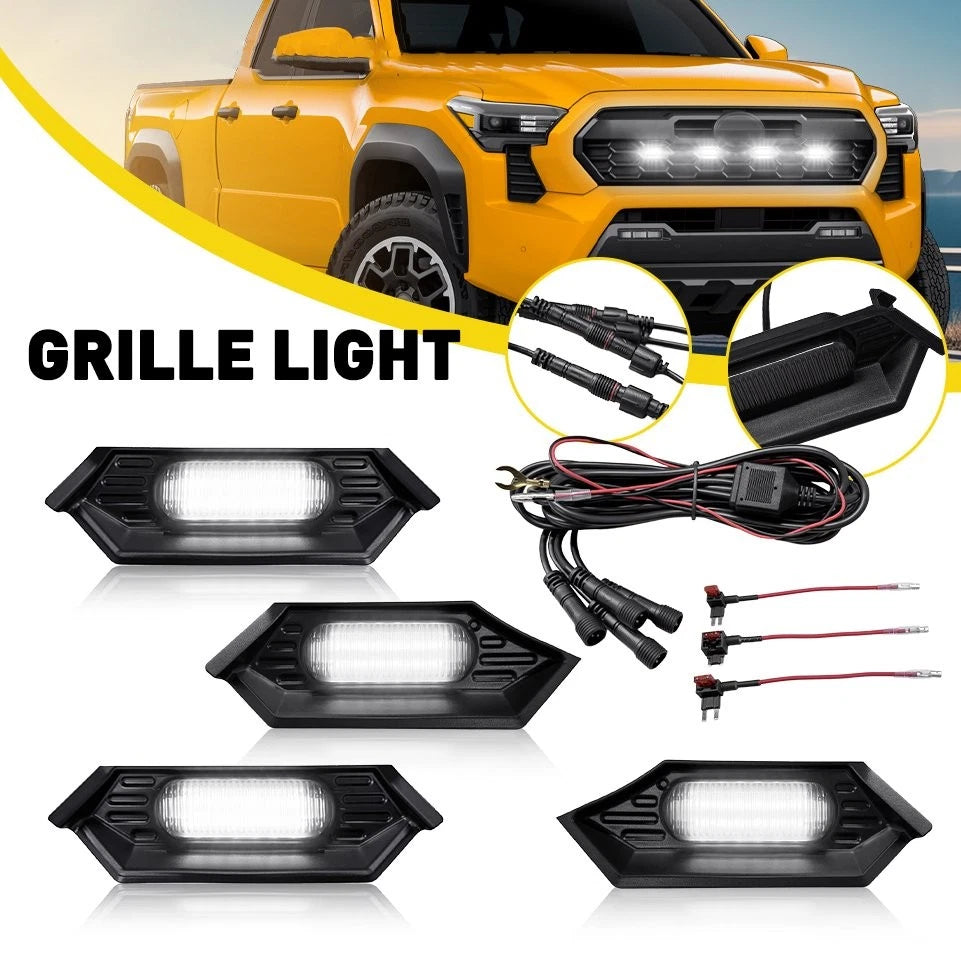 2X LED White Grille Lights for Tacoma TRD Sport/Off-Road (2024–2025) 53111-AK030
