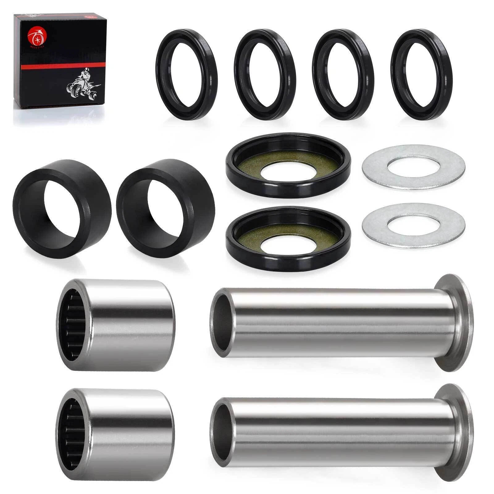Rear Swing Arm Bearing Seal Bushing Rebuild Kit for Kawasaki KFX400 (2003–2006)