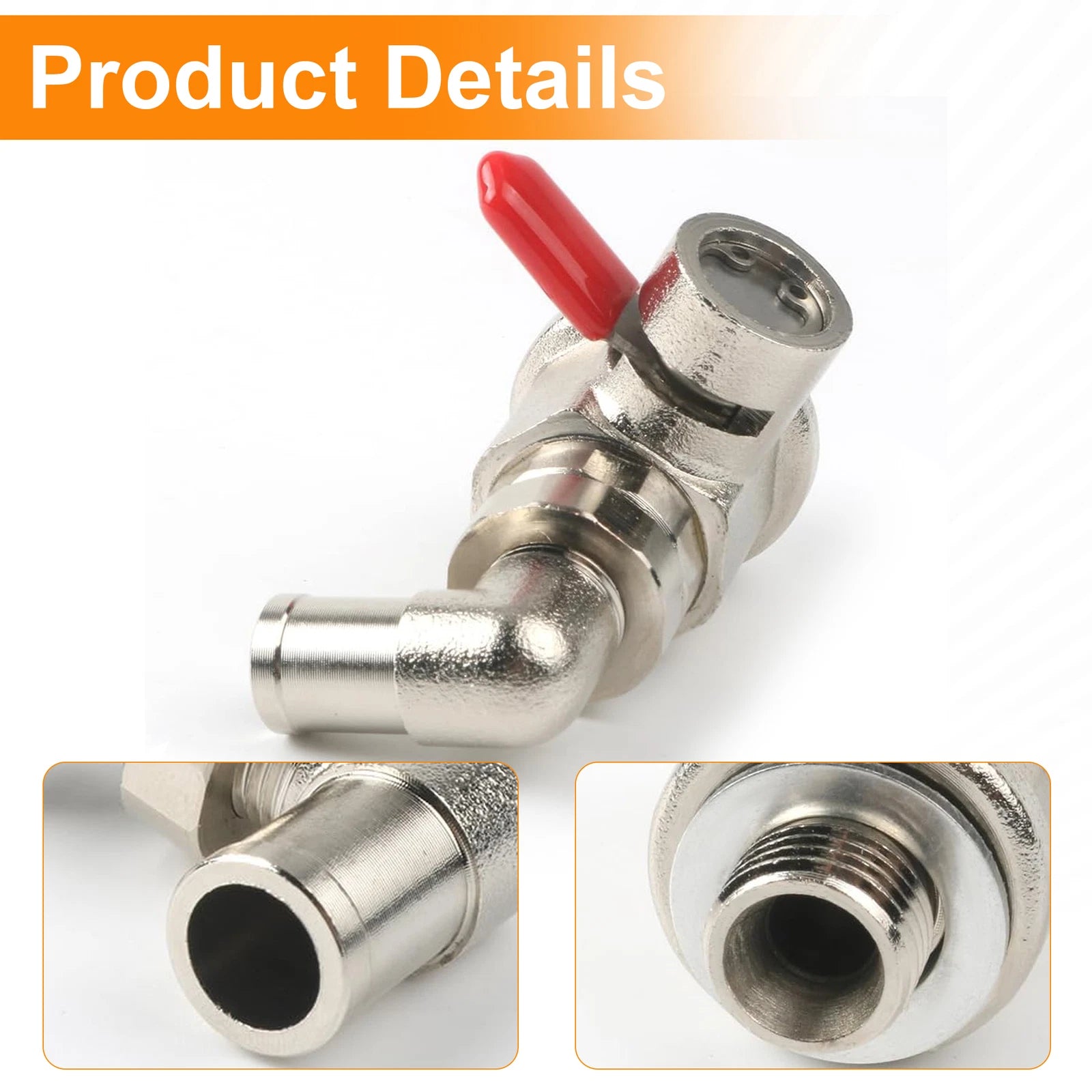 Oil Drain Valve L-Shape Hose End Combo (14mm-1.5) for