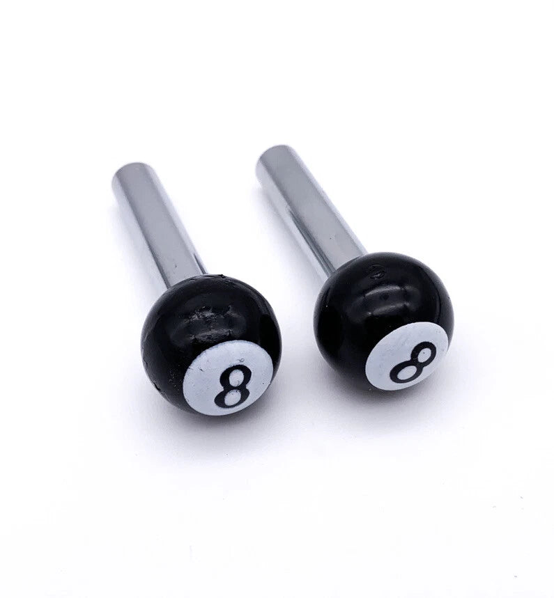 Door Lock Knobs Replacement for Cars Trucks SAE 10-32 (Black 8 Ball) (1)