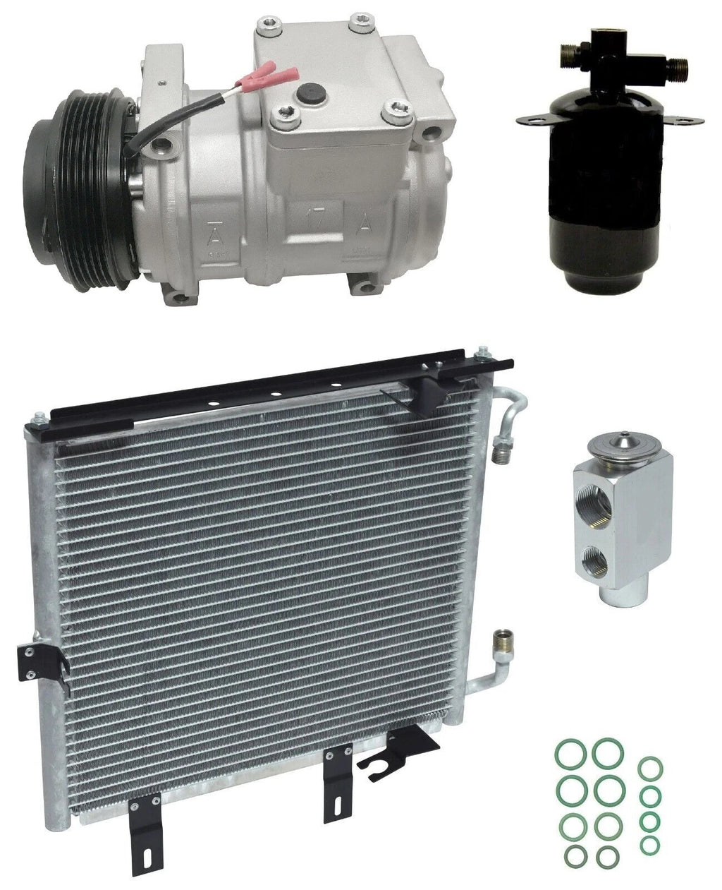 AC Compressor Kit With Condenser for BMW 325i 2.7L (1988–1989)