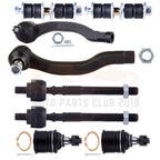 Set of 8 Front Ball Joints Tie Rods Sway Bars for Honda Civic (1996–2000)
