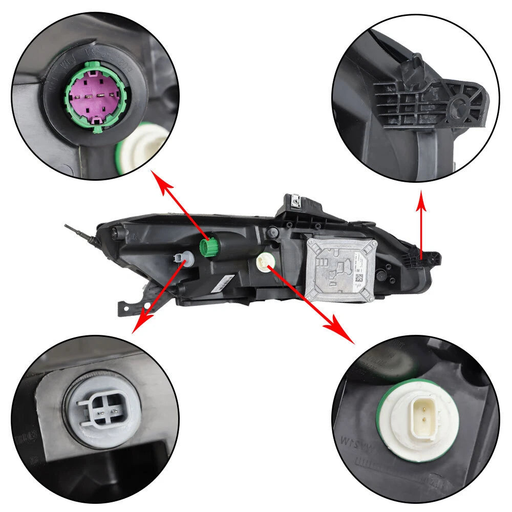 LED DRL Headlight for Jeep Cherokee (2014–2018) Driver Side