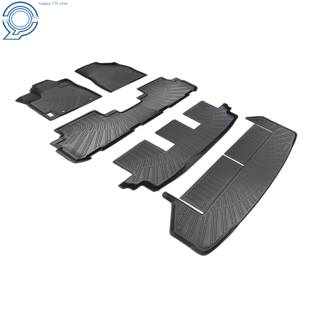Set of 4 All Weather Black Floor Mats for Toyota Highlander (2008–2013)