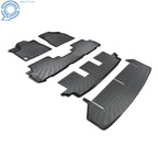 Set of 4 All Weather Black Floor Mats for Toyota Highlander (2008–2013)