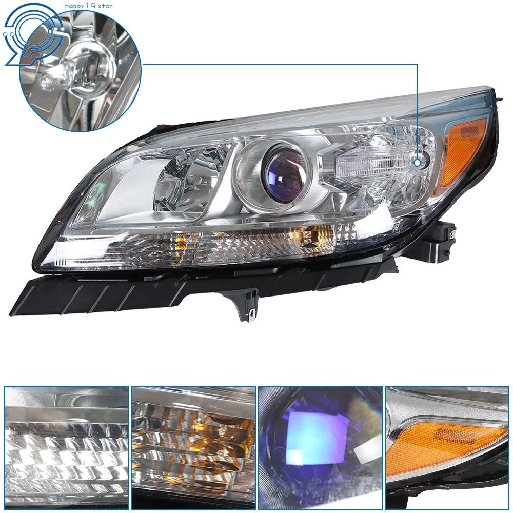 Pair of Projector Headlights for Chevrolet Malibu (2013–2015)