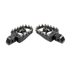 Black MX Style Rear Foot Pegs for Harley Softail Fat Bob Low Rider (2018-2023)