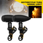 2X Black Amber Turn Signal Blinker Light for Motorcycle