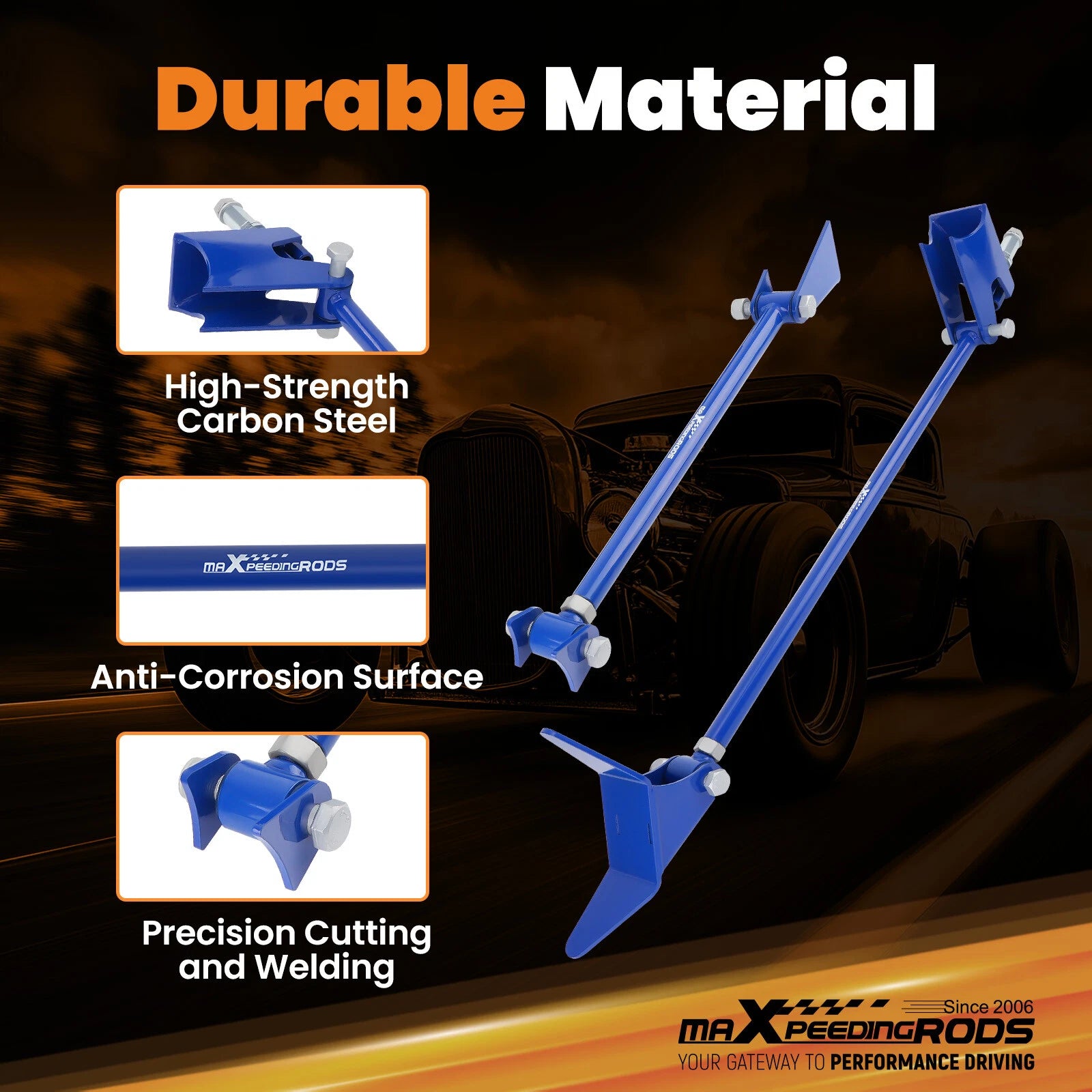 Rear Triangulated 4 Link Kit for Chevrolet S10 (1994–2004) - Welded Brackets