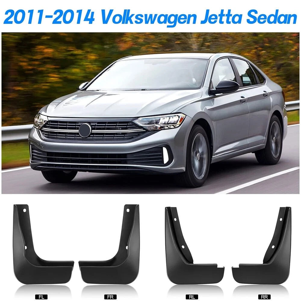 Set of 4 Splash Guards Mud Flaps for VW Jetta (2013–2014)