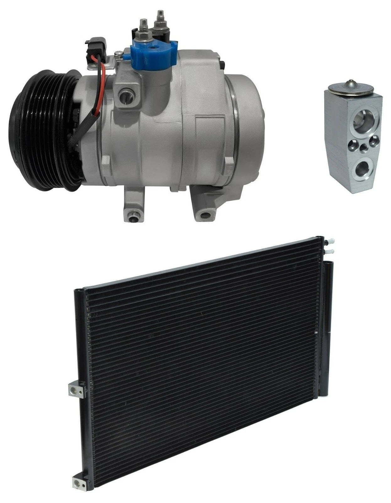 AC Compressor Kit With Condenser for Ford F-150 4.2L 4.6L 5.4L (2009)