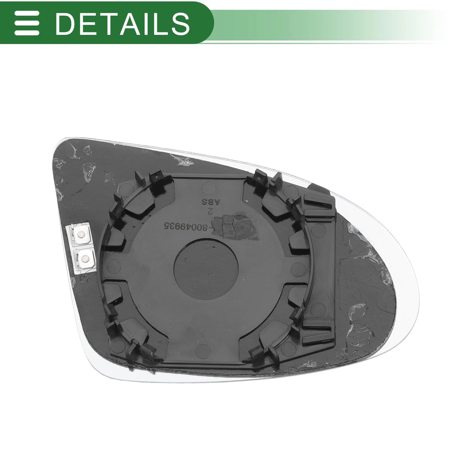 Heated Aspherical Left Side Mirror Glass for Audi A2 (2000–2005)