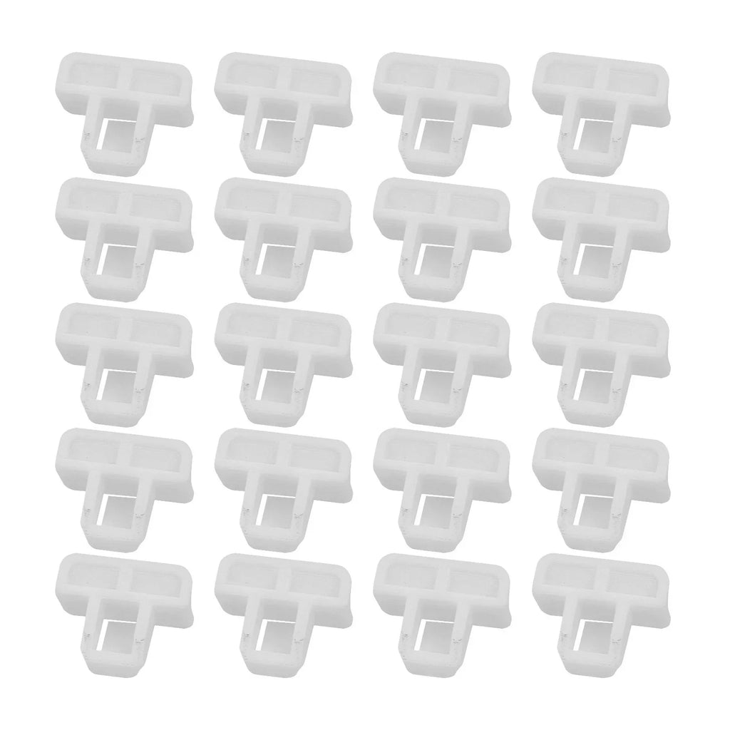 Front Bumper Cover Clip Nylon for Vehicle White Accessories