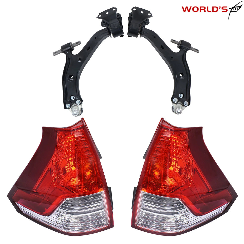Set of 4 Front Lower Control Arms & Tail Lights for Honda CR-V (2012–2014)
