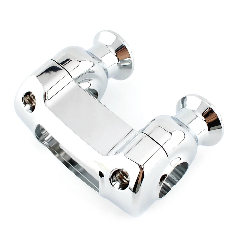 1 1/4" Handlebar Riser Top Clamp Kit for Harley Softail Street Bob (2018–2023) Chrome