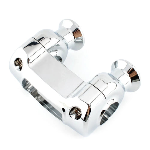 1 1/4" Handlebar Riser Top Clamp Kit for Harley Softail Street Bob (2018–2023) Chrome
