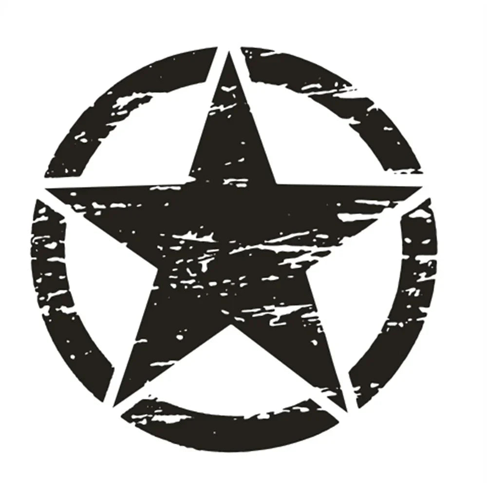 Black Graphic Decal Sticker 50cm x 50cm for Jeep Wrangler