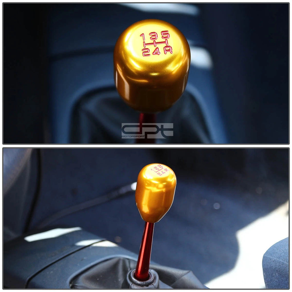 Gold Racing Manual 5-Speed Shift Knob for Honda Civic/CRX Acura Integra (1988–2000)