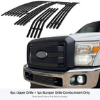 Black Billet Grille Insert Combo for Ford F-250/F350 SD (2011-2016)