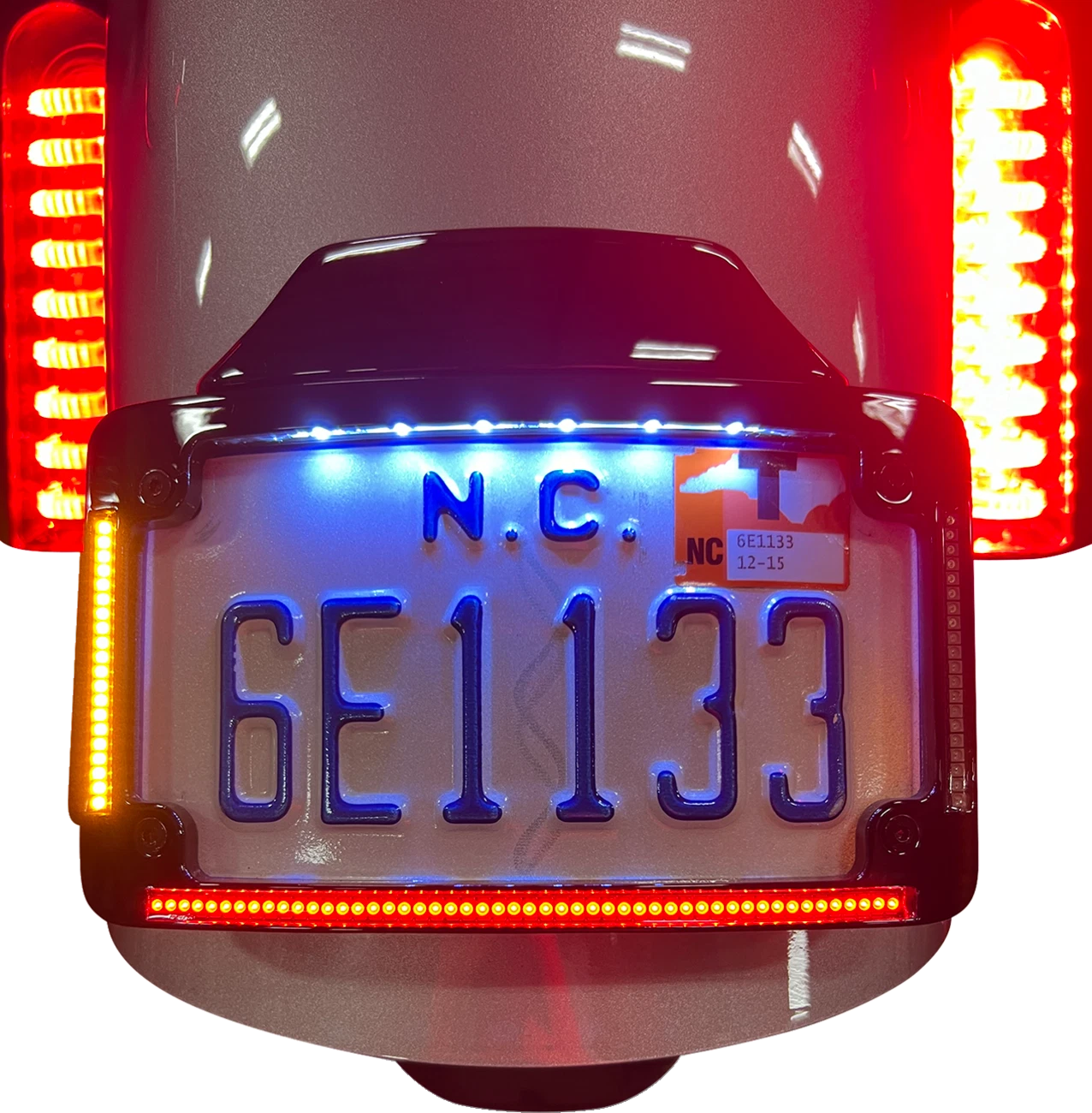 LED License Plate Frame for Custom Dynamics (TF05-23-B)