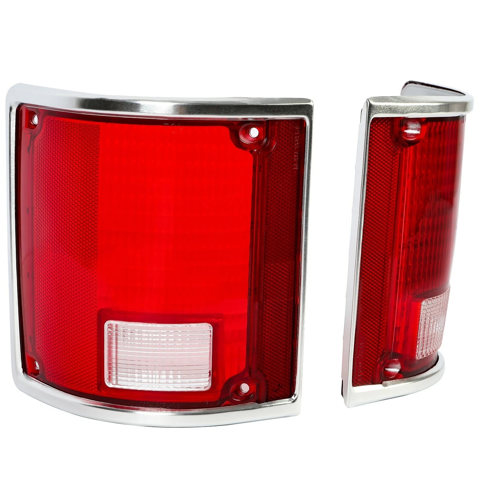 Brake Tail Light Lens Pair for Chevrolet C10 K10 R1500 Suburban (1973–1986)