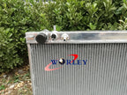 3 Row Aluminum Radiator + Fan for Mitsubishi Delica Space Gear (1994-2005)