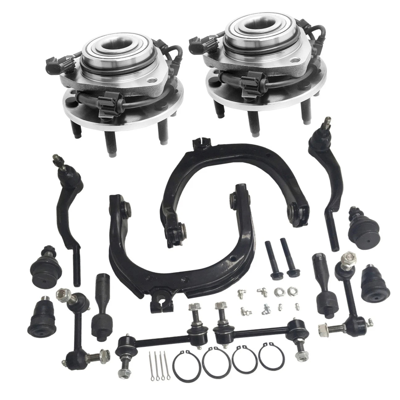Control Arms Ball Tie Rod 16mm w/Wheel Hub for Trailblazer Envoy Bravada (2002–2009)